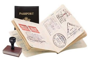 Pasaport, vize ve giriş damgaları